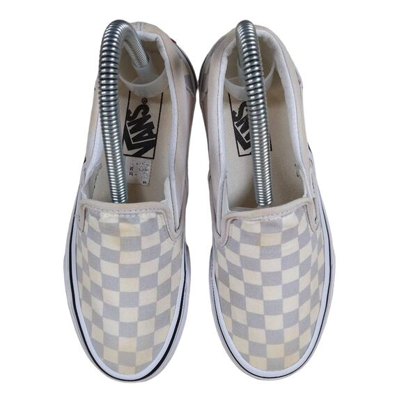 Vans Off The Wall - Checkboard - Sneakers- Cream/Gray - Women's - 6 - Picture 7 of 9